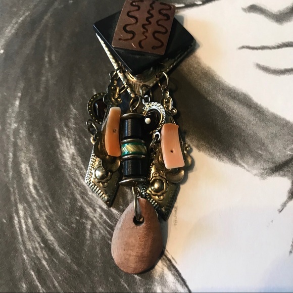 ARAGON MIXED MEDIA DANGLE EARRINGS NWT - Picture 4 of 11